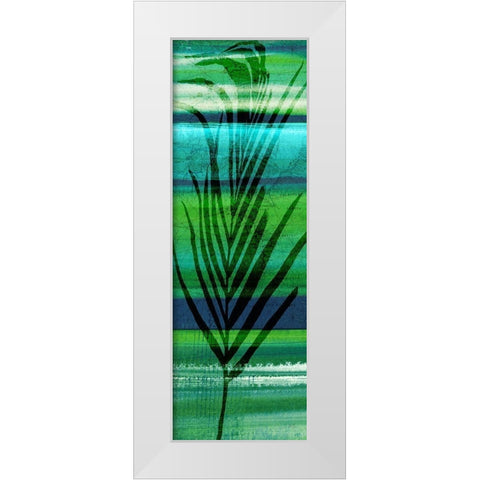 Seychelles Palm II White Modern Wood Framed Art Print by Jill, Susan