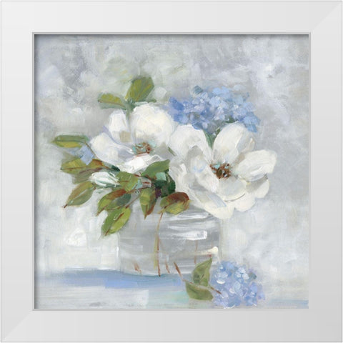 Opalescent White Modern Wood Framed Art Print by Swatland, Sally