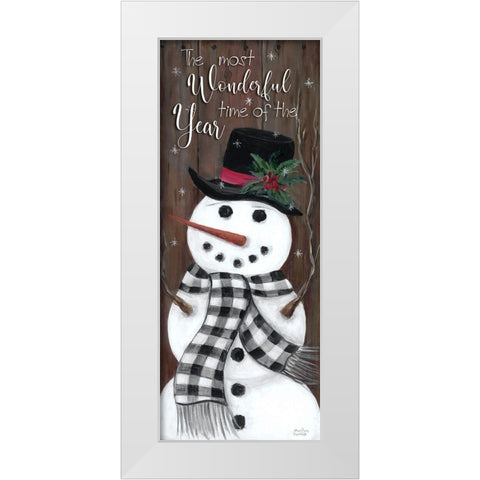 Most Wonderful White Modern Wood Framed Art Print by Dunlap, Marilyn