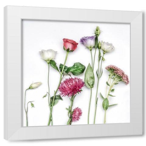 Fleur Moderne I White Modern Wood Framed Art Print by Weisz, Irene