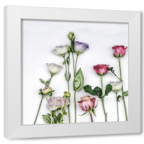 Fleur Moderne II White Modern Wood Framed Art Print by Weisz, Irene