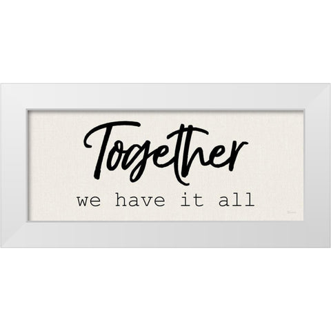 Together White Modern Wood Framed Art Print by Craven, Katrina
