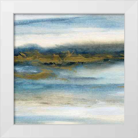 Marshlands I White Modern Wood Framed Art Print by Robinson, Carol