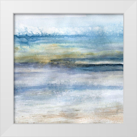 Wind and Water - Detail I White Modern Wood Framed Art Print by Robinson, Carol