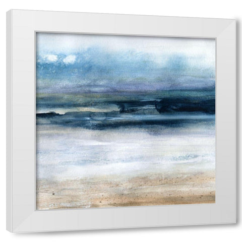 Wind and Water - Detail II White Modern Wood Framed Art Print by Robinson, Carol