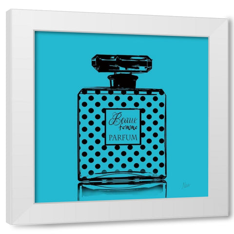 Pop Perfume I White Modern Wood Framed Art Print by Nan