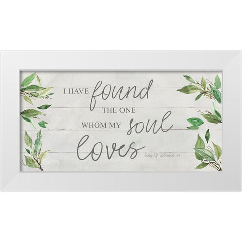 Soul Loves White Modern Wood Framed Art Print by Robinson, Carol