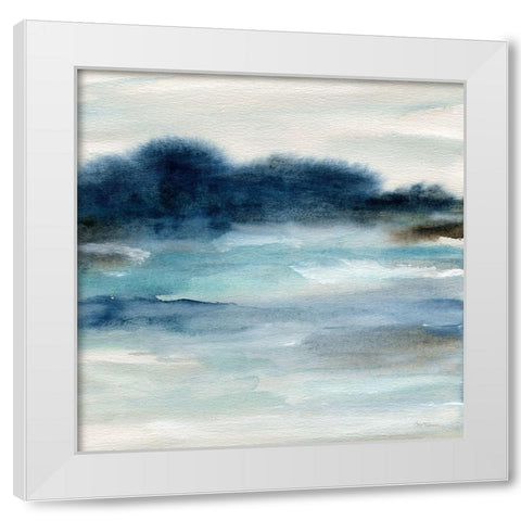 By the Bay I White Modern Wood Framed Art Print by Robinson, Carol