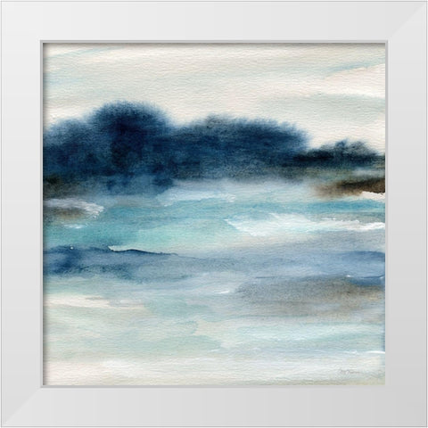 By the Bay I White Modern Wood Framed Art Print by Robinson, Carol