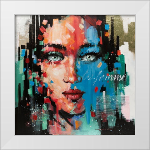 Hot Pop Girl I White Modern Wood Framed Art Print by Orme, E. Anthony