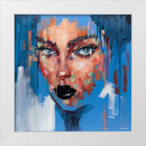 Hot Pop Girl II White Modern Wood Framed Art Print by Orme, E. Anthony