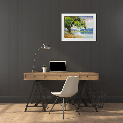 Fall Day II White Modern Wood Framed Art Print by Orme, E. Anthony