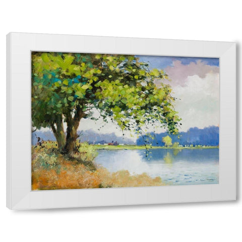Fall Day II White Modern Wood Framed Art Print by Orme, E. Anthony
