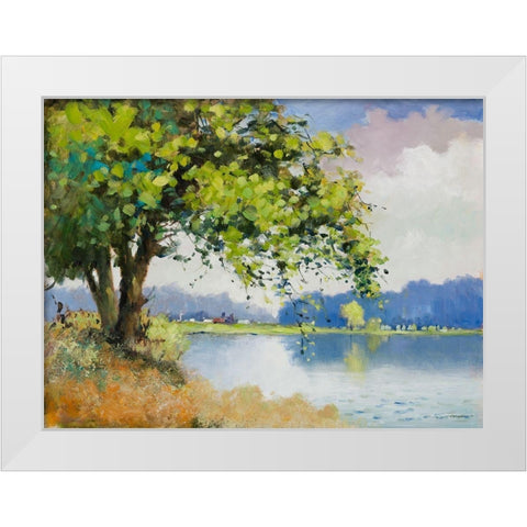 Fall Day II White Modern Wood Framed Art Print by Orme, E. Anthony