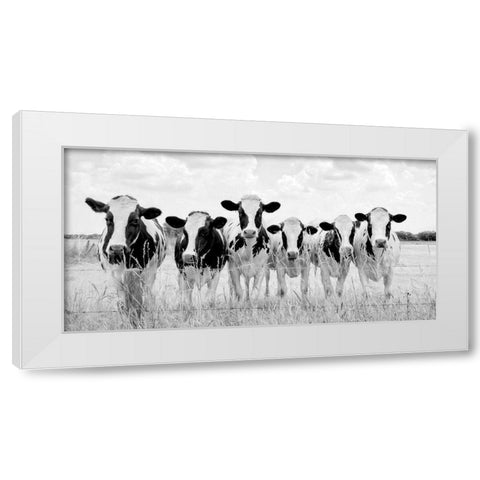 Grazing Pasture White Modern Wood Framed Art Print by Van de Goor, Lars