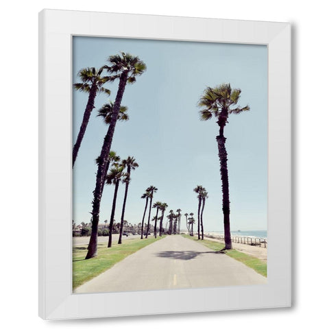 Path to Huntington Beach White Modern Wood Framed Art Print by Carpentieri, Natalie