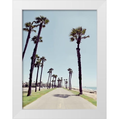 Path to Huntington Beach White Modern Wood Framed Art Print by Carpentieri, Natalie