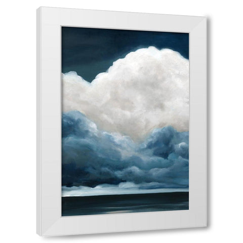 Natures Drama II White Modern Wood Framed Art Print by Robinson, Carol