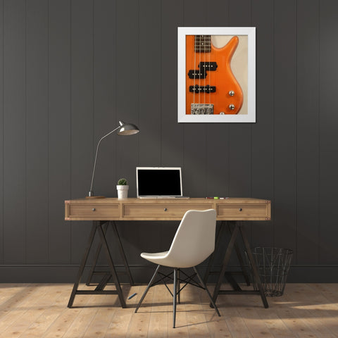 Bass White Modern Wood Framed Art Print by Craven, Katrina