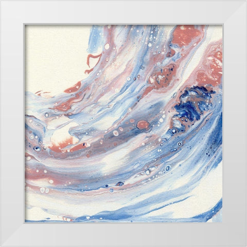 Sunset Surf I White Modern Wood Framed Art Print by Craven, Katrina