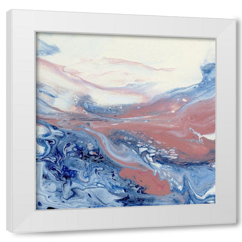 Sunset Surf II White Modern Wood Framed Art Print by Craven, Katrina