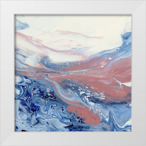 Sunset Surf II White Modern Wood Framed Art Print by Craven, Katrina