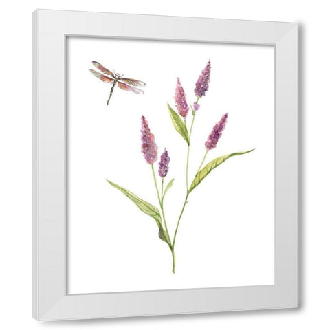 Wildflower Botanical IV White Modern Wood Framed Art Print by Robinson, Carol