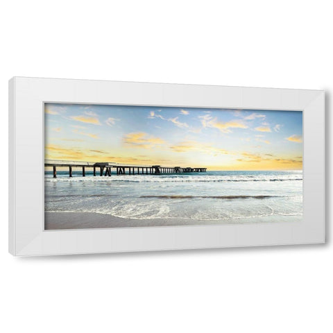 Pacific Beach White Modern Wood Framed Art Print by Carpentieri, Natalie