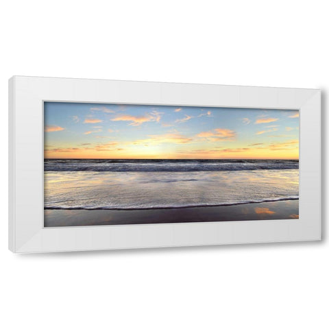 Evening at Venice Beach White Modern Wood Framed Art Print by Carpentieri, Natalie