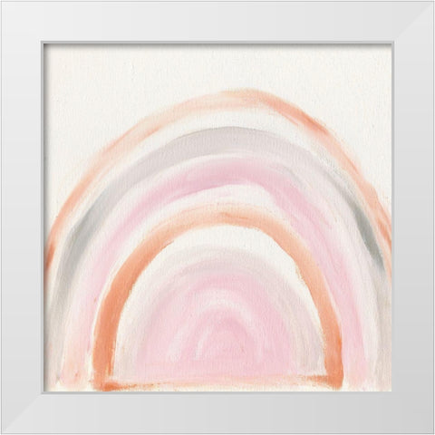 Rainbow I White Modern Wood Framed Art Print by Craven, Katrina