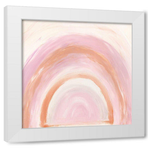 Rainbow II White Modern Wood Framed Art Print by Craven, Katrina