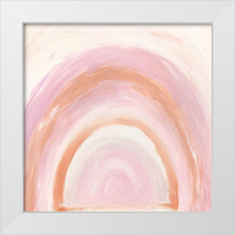 Rainbow II White Modern Wood Framed Art Print by Craven, Katrina