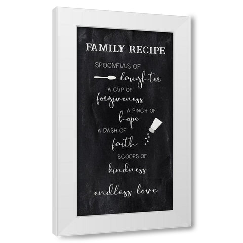 Family Recipe White Modern Wood Framed Art Print by Robinson, Carol