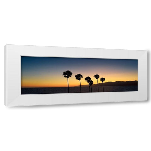 Dusk in Cali White Modern Wood Framed Art Print by Carpentieri, Natalie