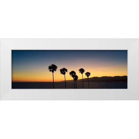 Dusk in Cali White Modern Wood Framed Art Print by Carpentieri, Natalie