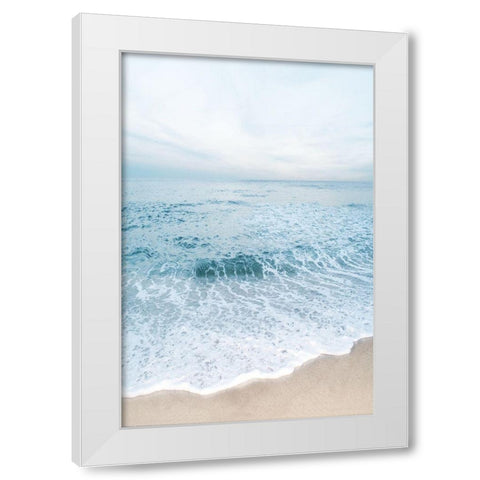 Tranquil Ocean I White Modern Wood Framed Art Print by Carpentieri, Natalie