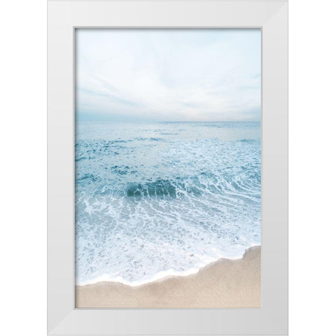 Tranquil Ocean I White Modern Wood Framed Art Print by Carpentieri, Natalie