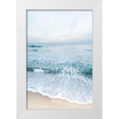 Tranquil Ocean II White Modern Wood Framed Art Print by Carpentieri, Natalie