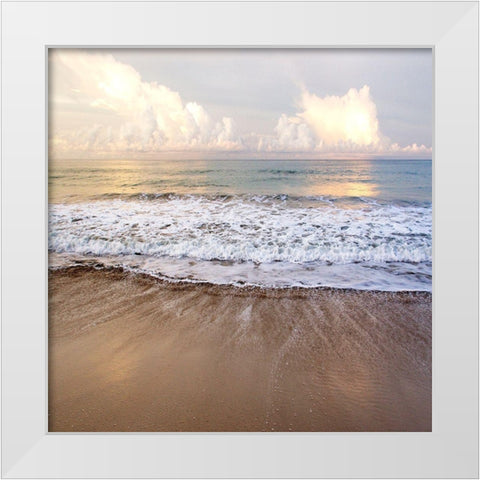 South China Sea White Modern Wood Framed Art Print by Delimont, Danita