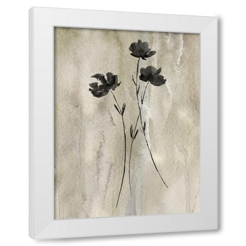 Sumi-e Silhouette III White Modern Wood Framed Art Print by Knutsen, Conrad