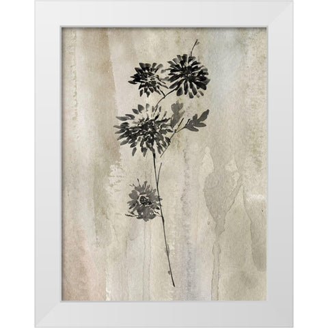 Sumi-e Silhouette IV White Modern Wood Framed Art Print by Knutsen, Conrad