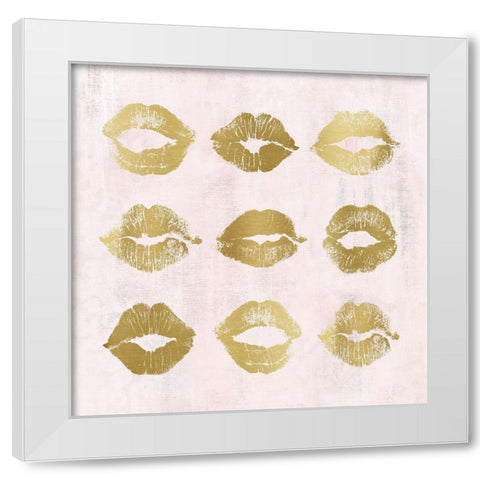 Hot Lips I White Modern Wood Framed Art Print by Robinson, Carol