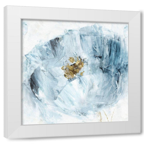 Blue Serenity II White Modern Wood Framed Art Print by Craven, Katrina