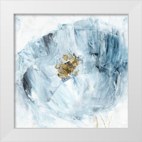 Blue Serenity II White Modern Wood Framed Art Print by Craven, Katrina