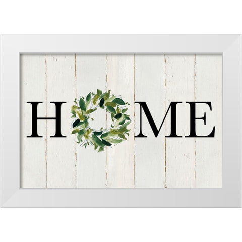 Home White Modern Wood Framed Art Print by Robinson, Carol