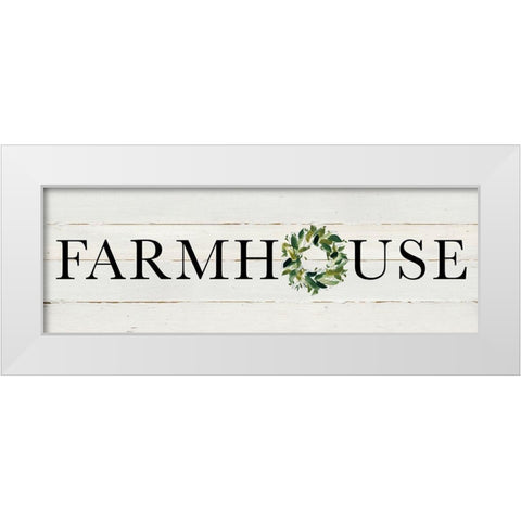 Farmhouse White Modern Wood Framed Art Print by Robinson, Carol