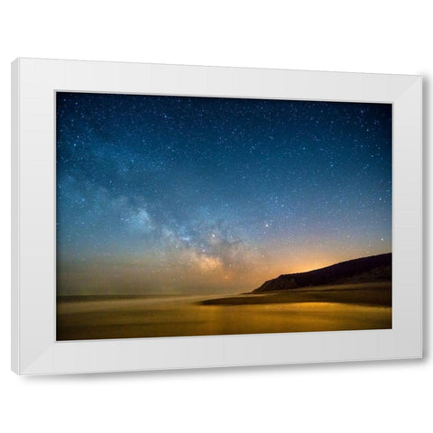Milky Way White Modern Wood Framed Art Print by Foulke, Doug