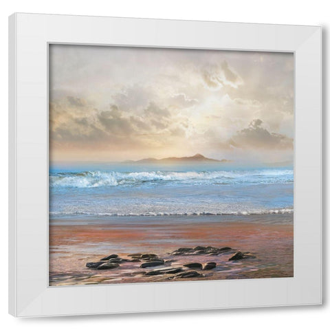 Into View White Modern Wood Framed Art Print by Calascibetta, Mike