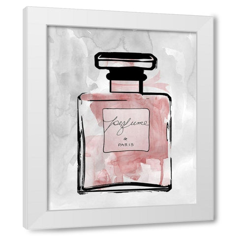 Blush Wash Perfume White Modern Wood Framed Art Print by Robinson, Carol