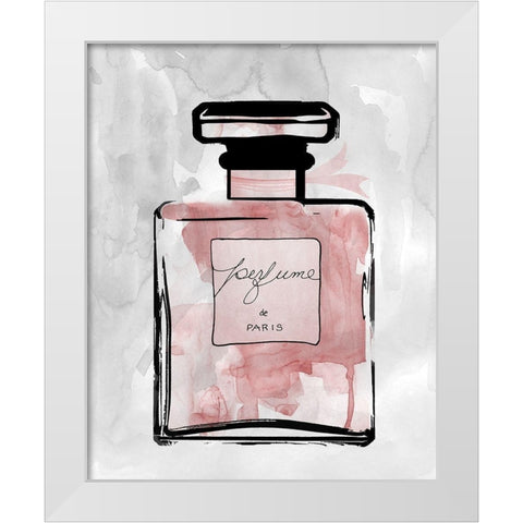 Blush Wash Perfume White Modern Wood Framed Art Print by Robinson, Carol